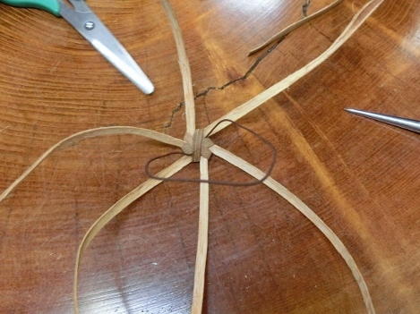 奥会津　三島町　編み組細工　体験